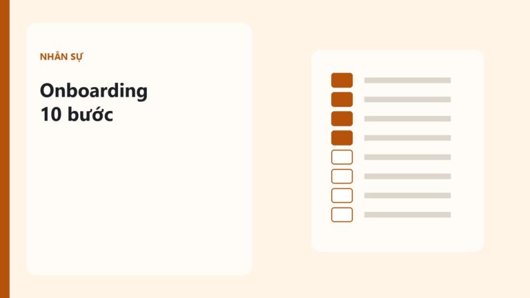 Checklist 10 bước Onboarding cho doanh nghiệp nhỏ và Agency