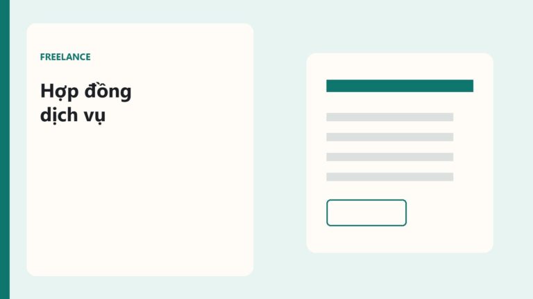 Mẫu hợp đồng dịch vụ Freelance: điều khoản bàn giao và thanh toán